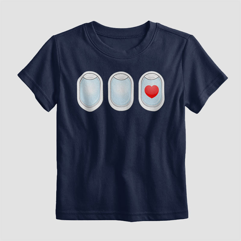 Avion Windows Coeur - T-shirt pour enfants