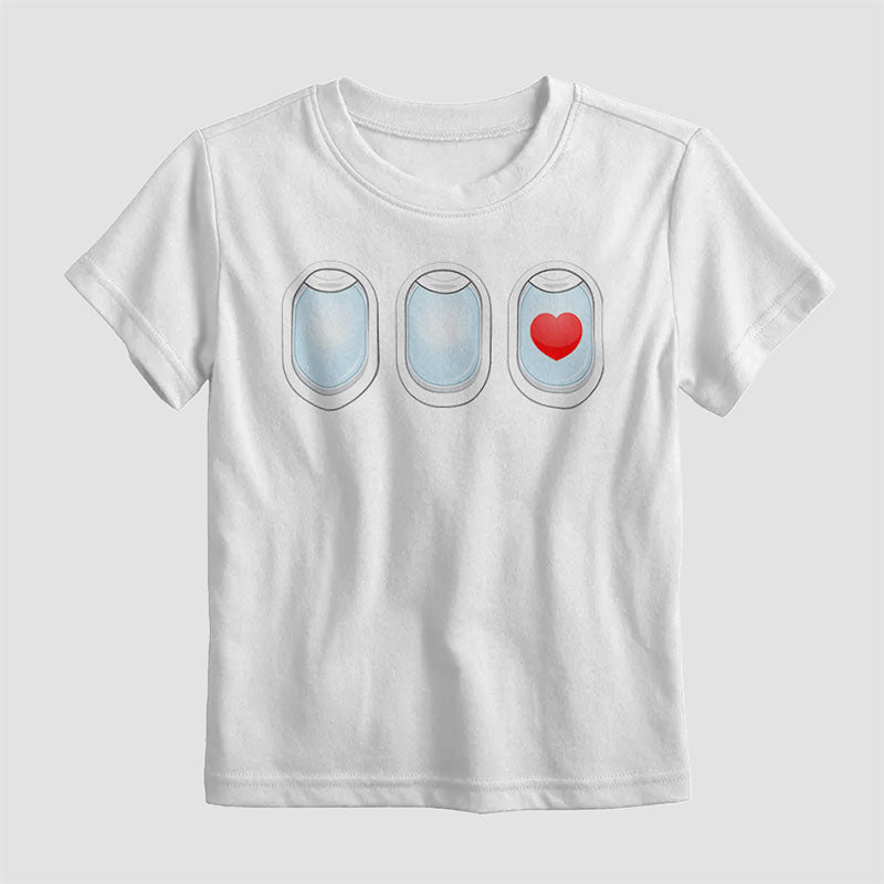 Avion Windows Coeur - T-shirt pour enfants