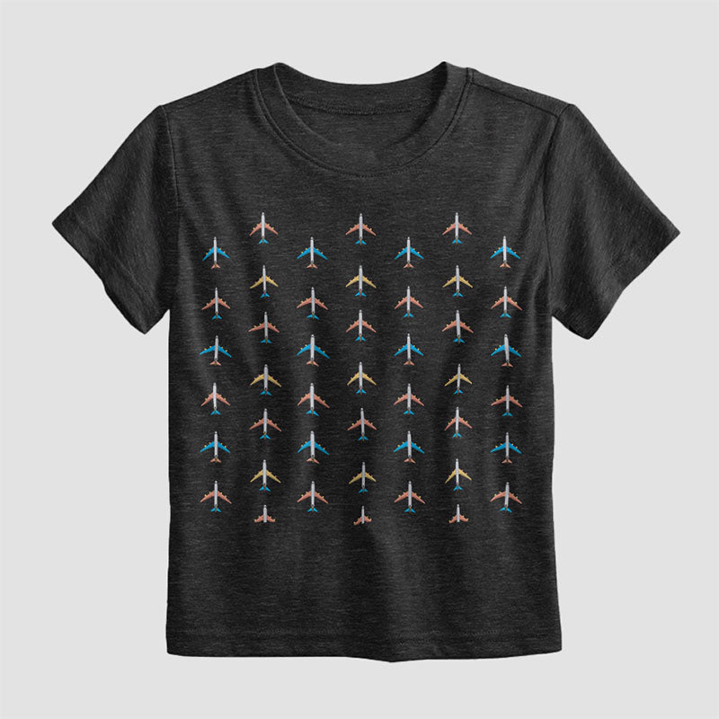Planes Grey Sky - Kids T-Shirt