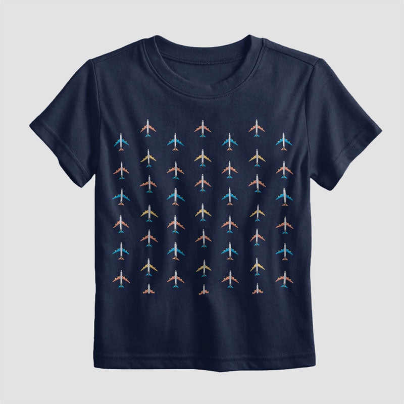 Planes Grey Sky - Kids T-Shirt