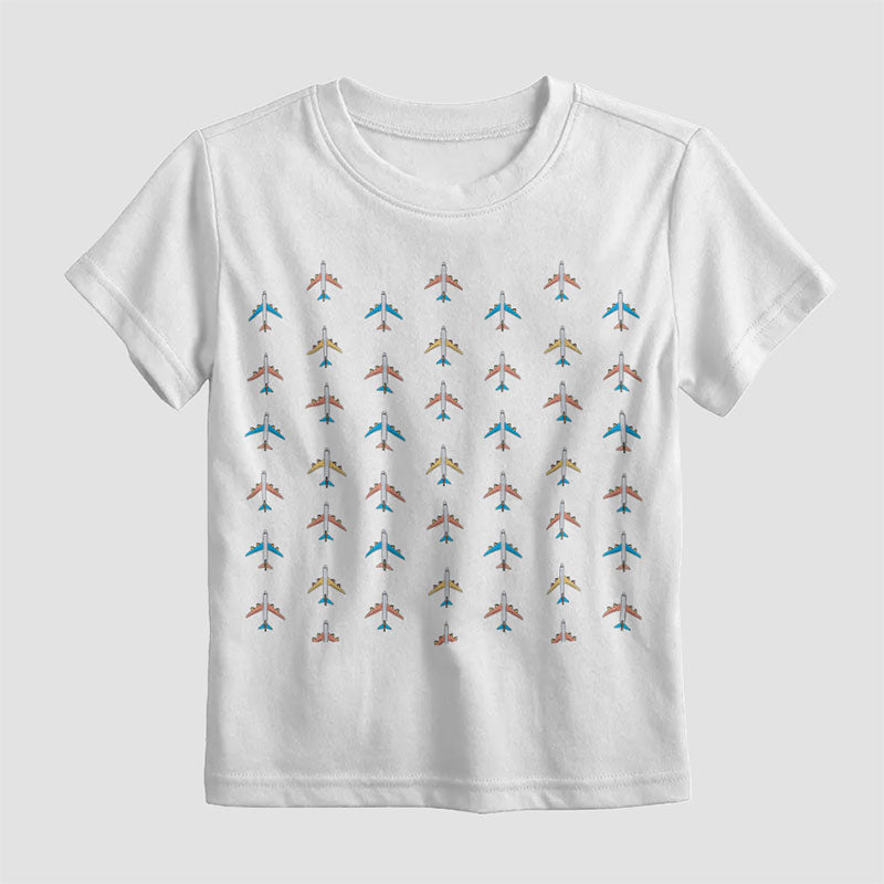 Planes Grey Sky - Kids T-Shirt