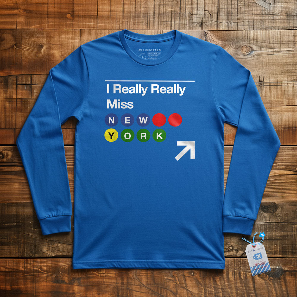Really Miss New York Subway - Long Sleeve T-Shirt