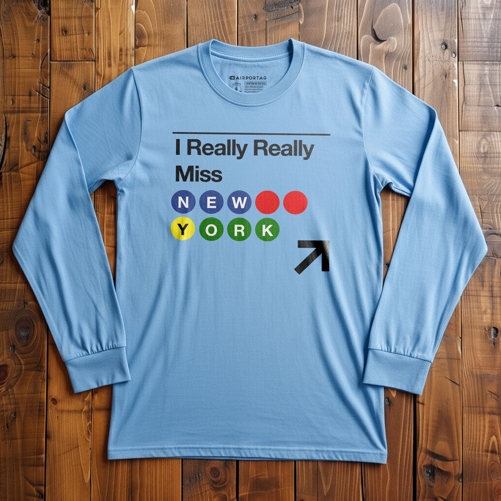 Really Miss New York Subway - Long Sleeve T-Shirt