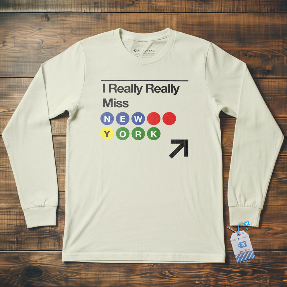Really Miss New York Subway - Long Sleeve T-Shirt