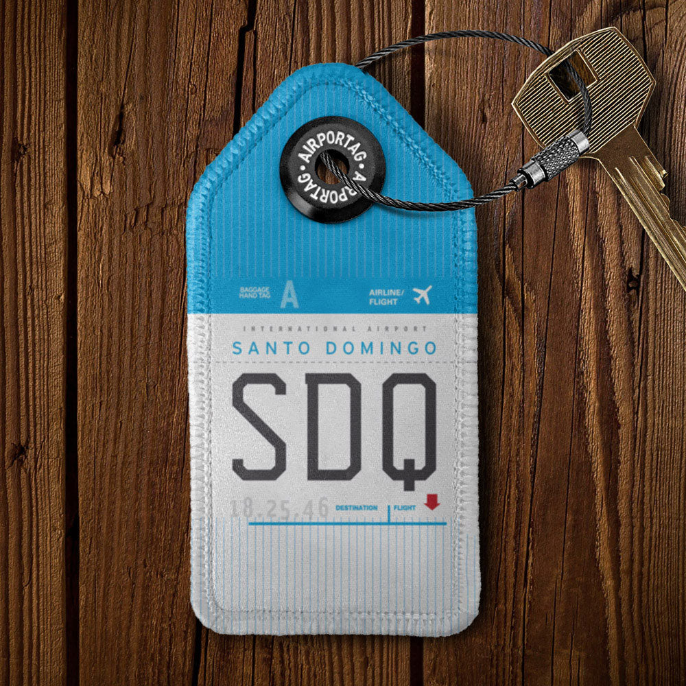 SDQ - Porte-clés en cuir