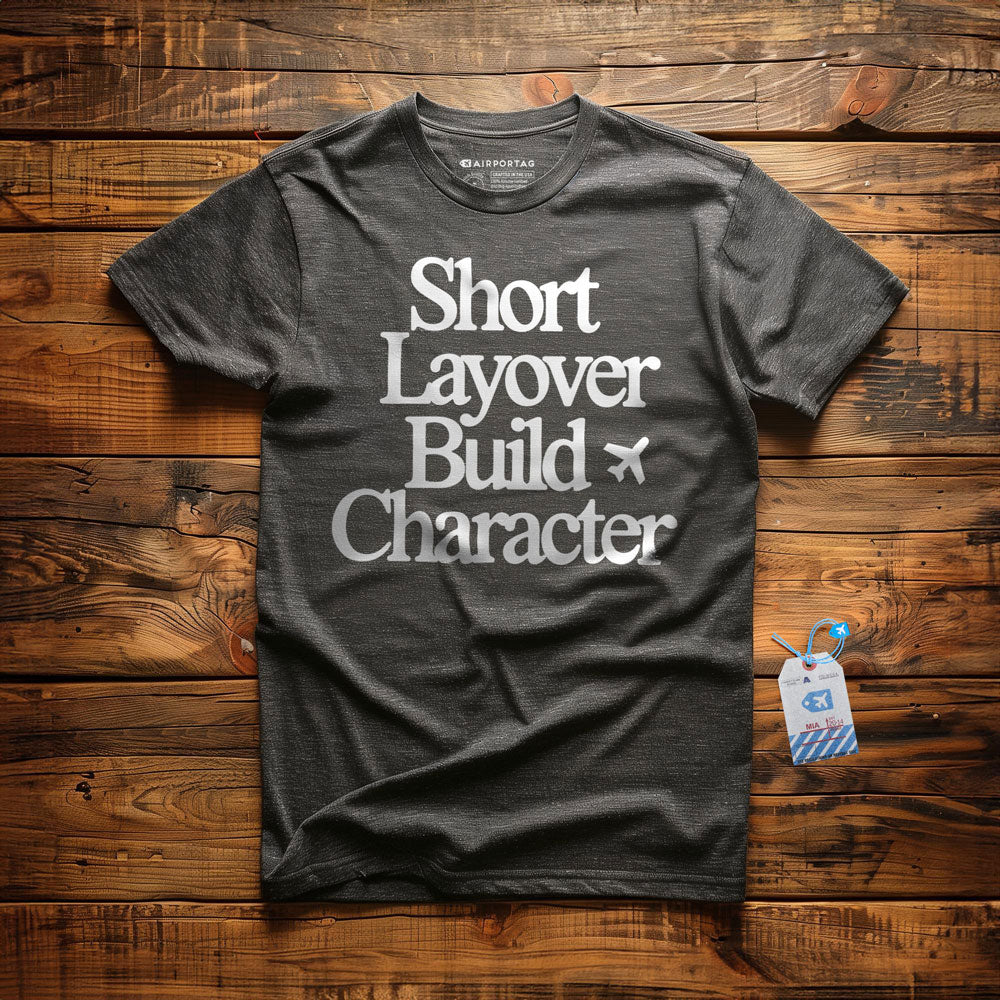 Short Layover Build Character - T-Shirt