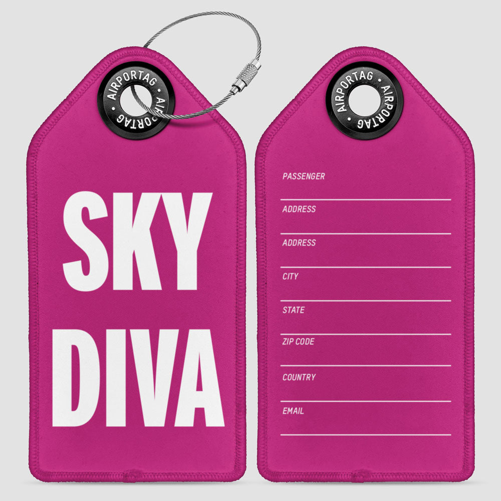 Sky Diva - Luggage Tag