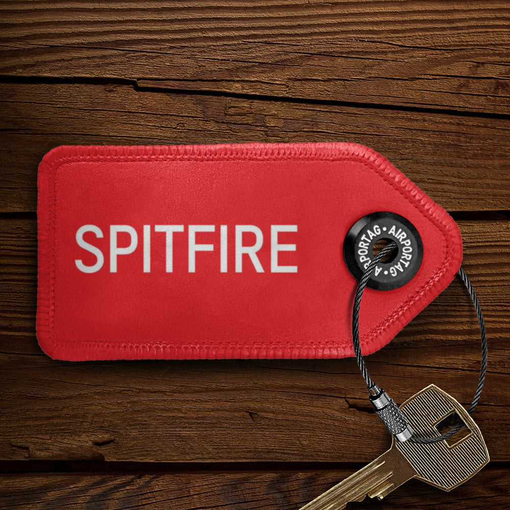 Spitfire - Porte-clés avec étiquette