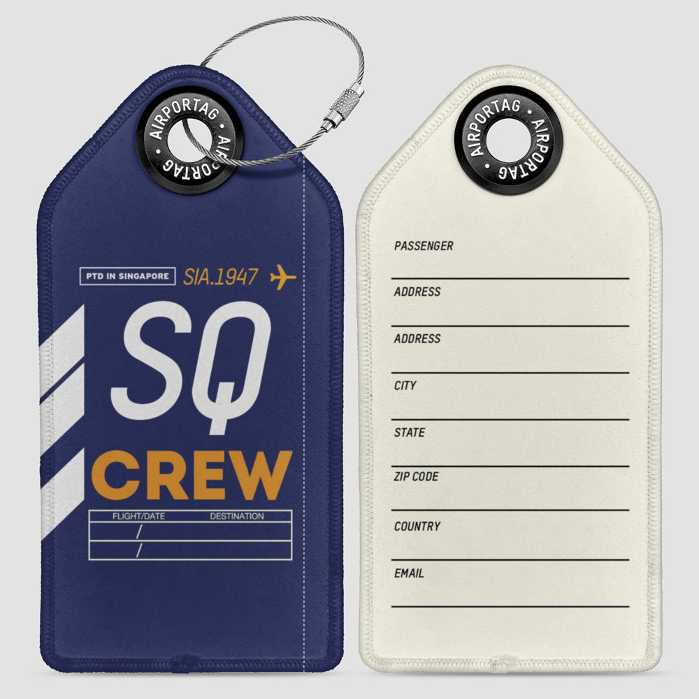 SQ - Étiquette de bagage