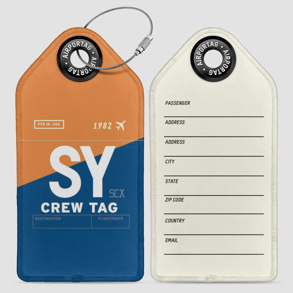 SY - Étiquette de bagage