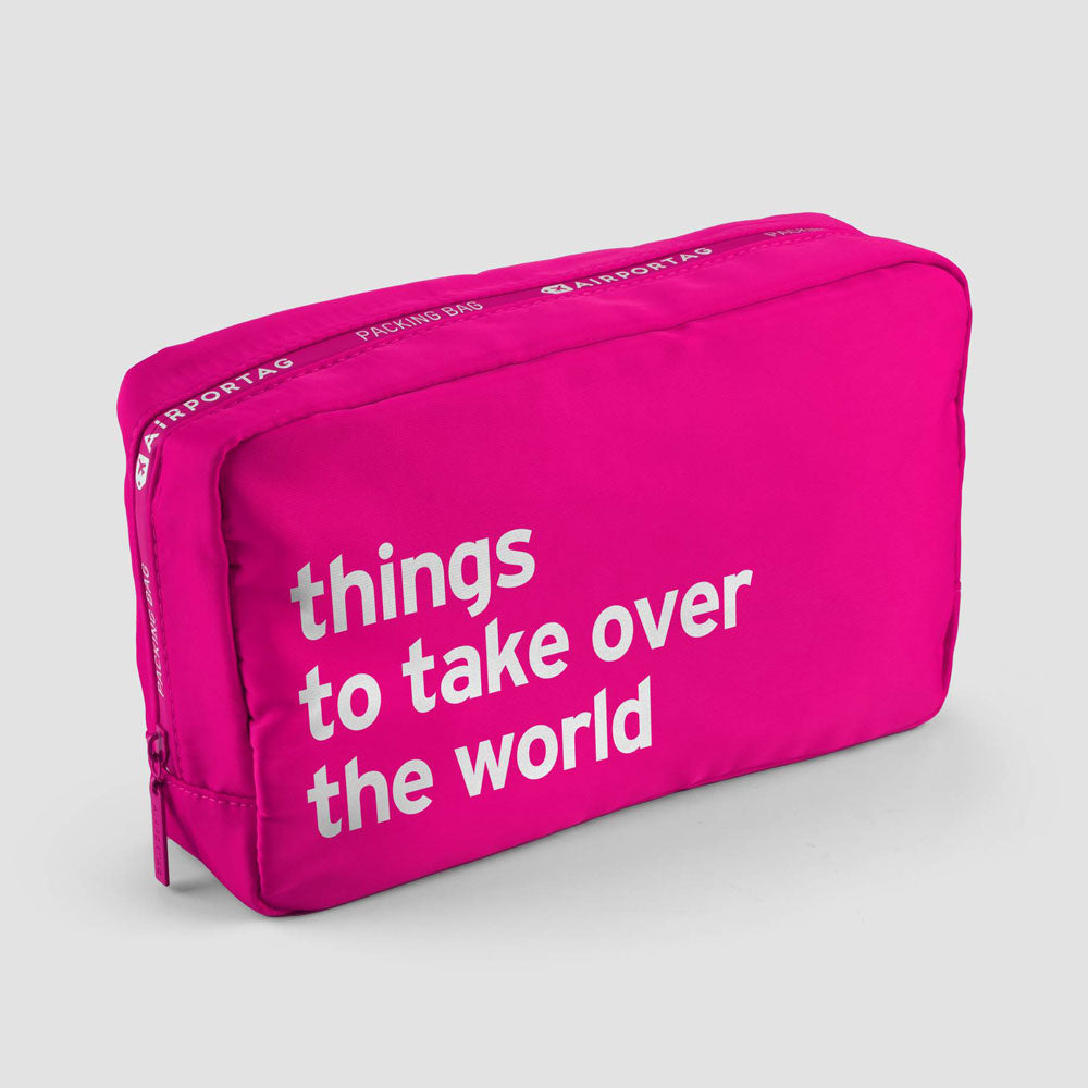 Things to take over the world - Packing Bag