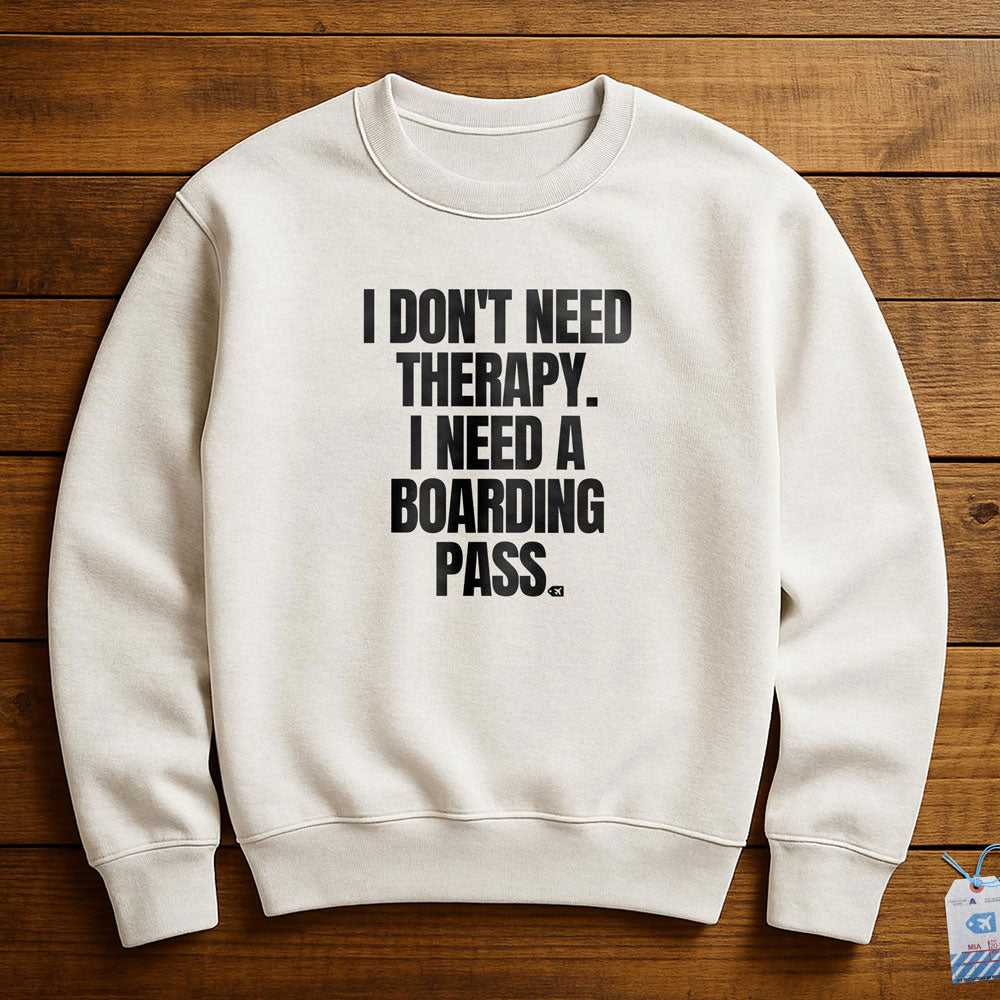 Therapy? Boarding Pass - Sweatshirt - White