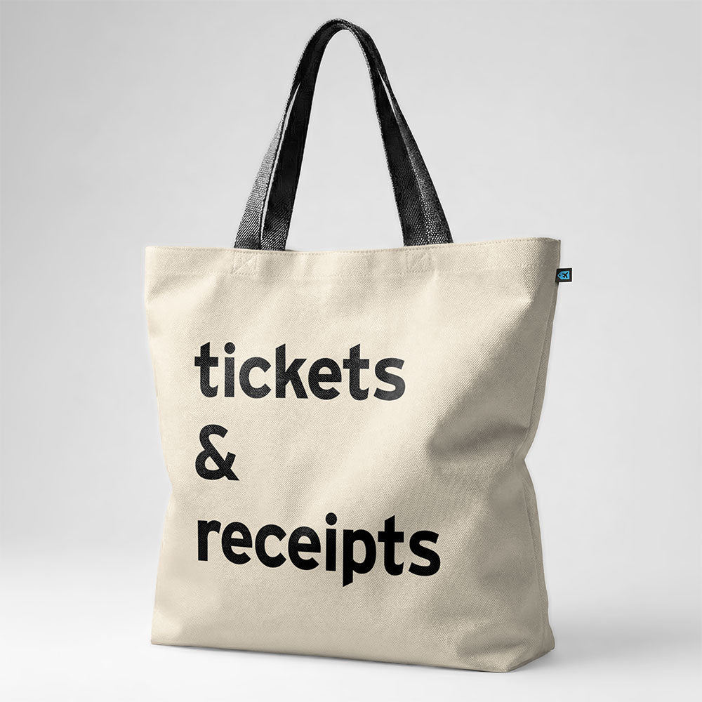 Tickets & Receipts - Tote Bag