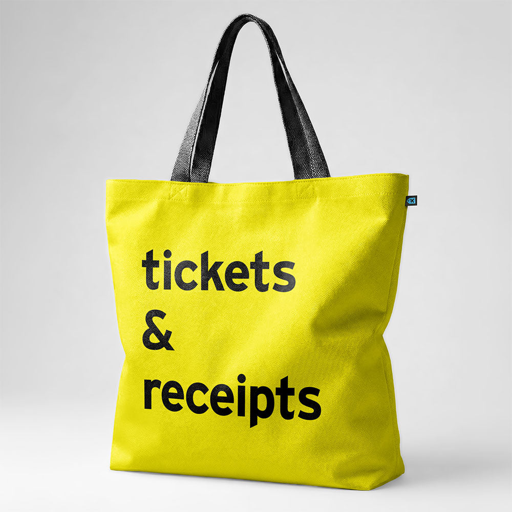 Tickets & Receipts - Tote Bag