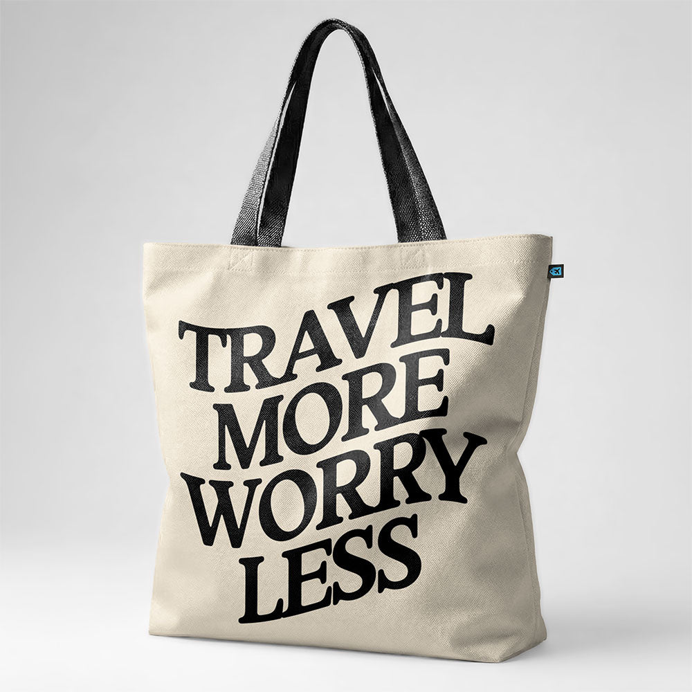 Travel More Worry Less - Tote Bag