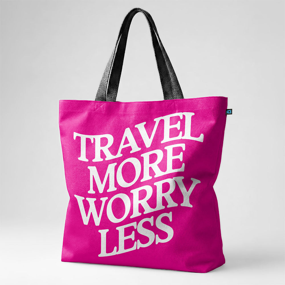 Travel More Worry Less - Tote Bag