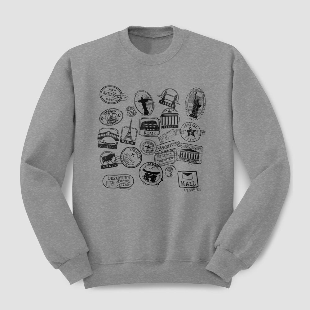 Travel Stamps - Sweatshirt