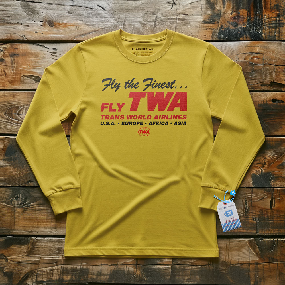 TWA Fly The Finest - Long Sleeve T-Shirt