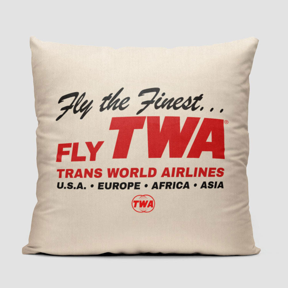TWA Fly The Finest - Throw Pillow