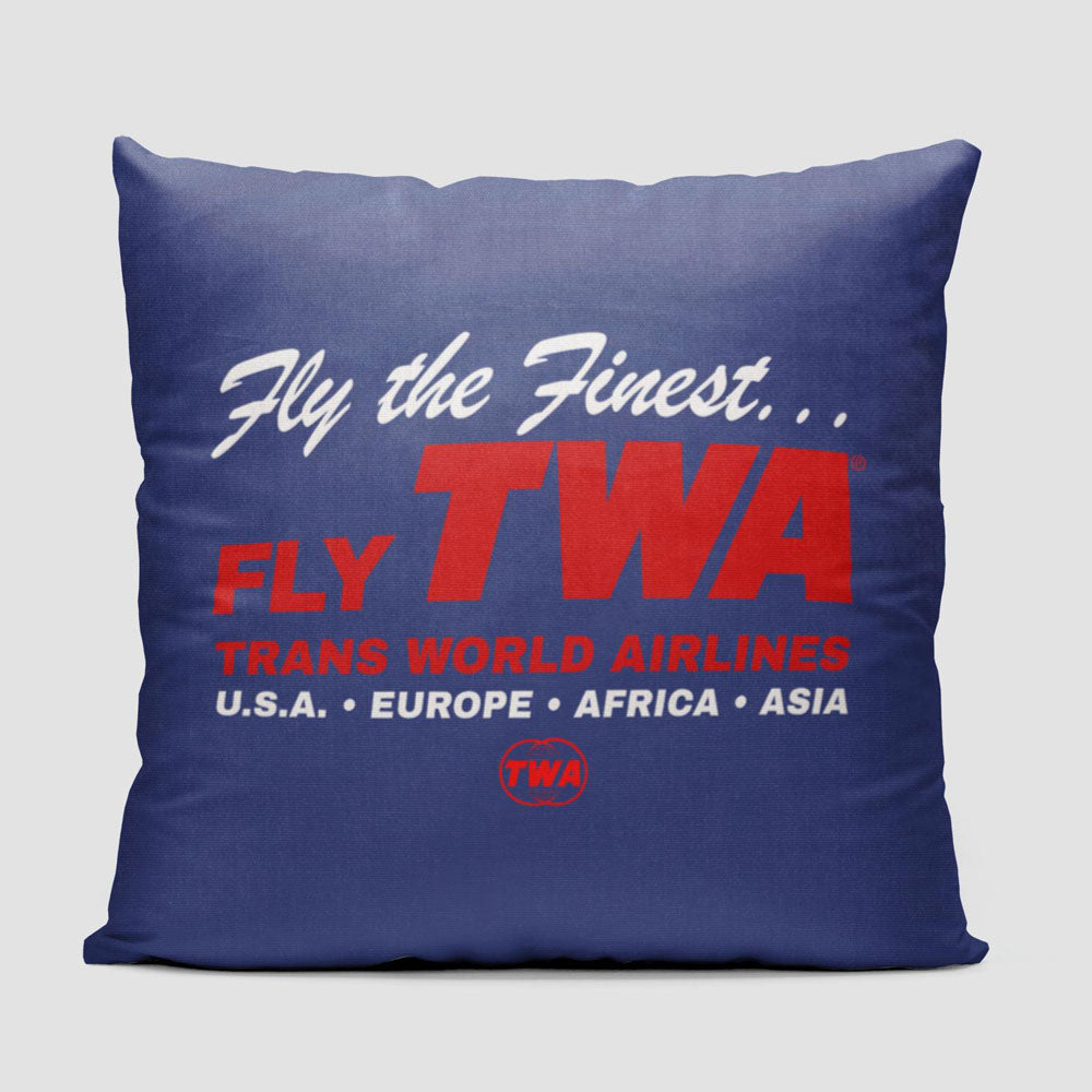 TWA Fly The Finest - Throw Pillow