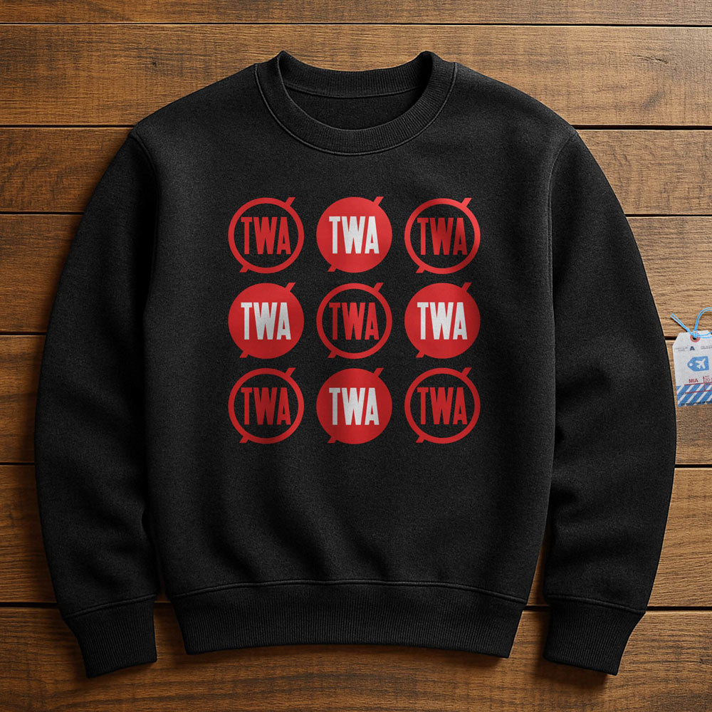 TWA Round Logo Pattern - Sweatshirt