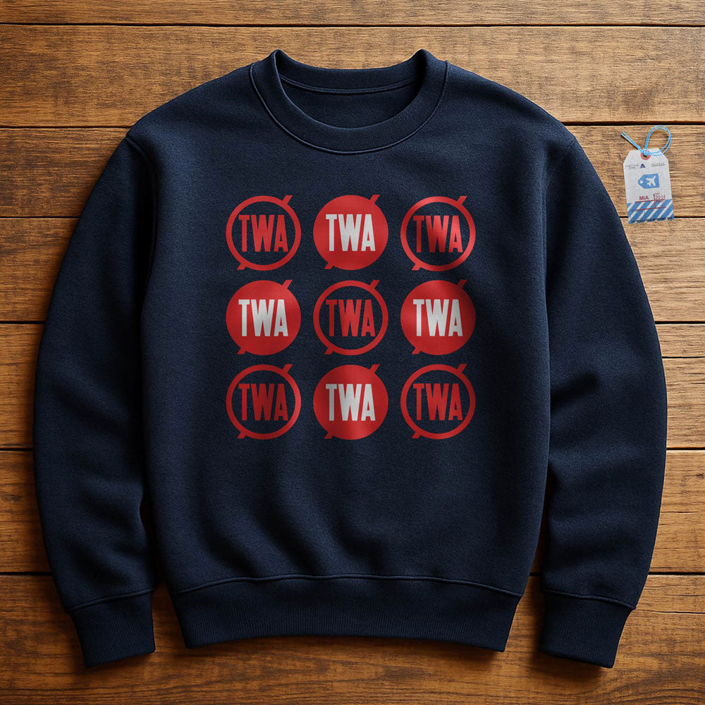 TWA Round Logo Pattern - Sweatshirt