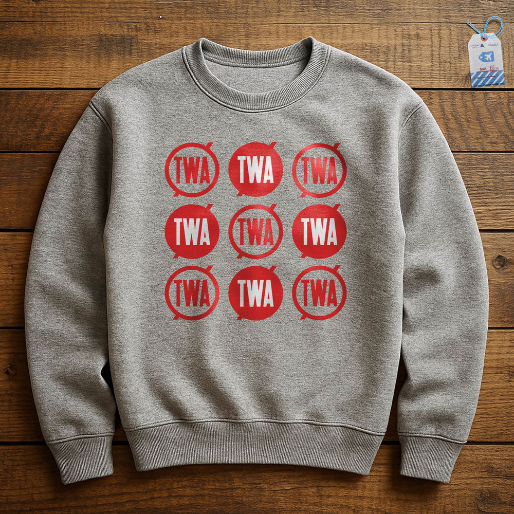 TWA Round Logo Pattern - Sweatshirt