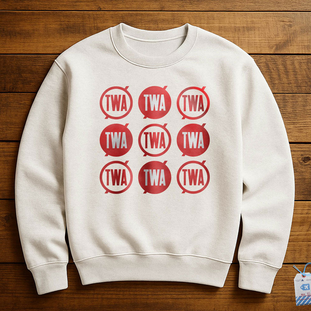 TWA Round Logo Pattern - Sweatshirt