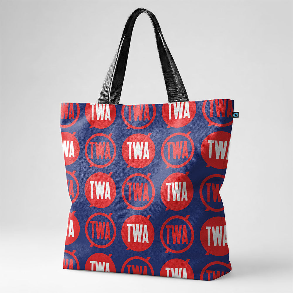 TWA Round Logo Pattern - Tote Bag