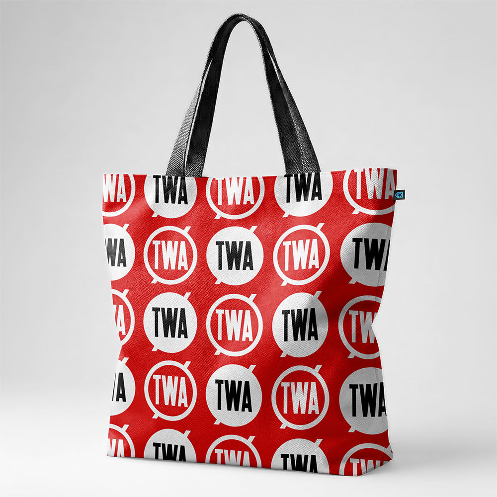 TWA Round Logo Pattern - Tote Bag