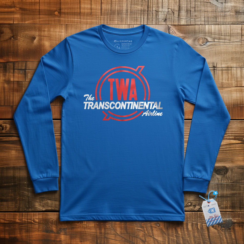 TWA Transcontinental - Long Sleeve T-Shirt