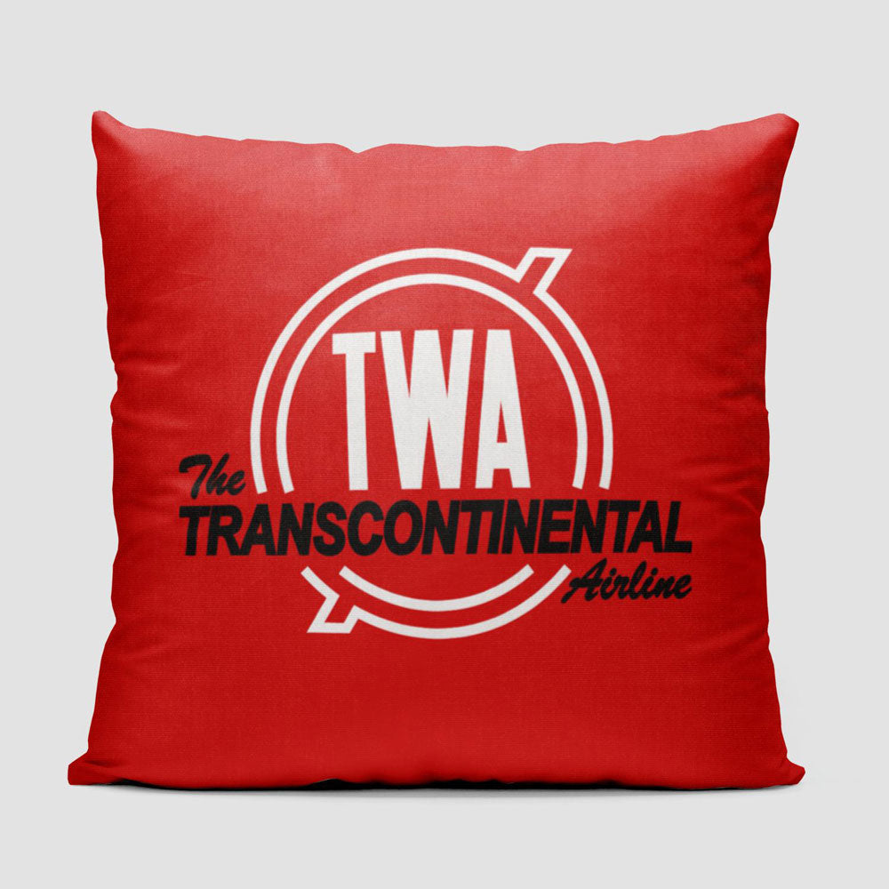 TWA Transcontinental - Throw Pillow