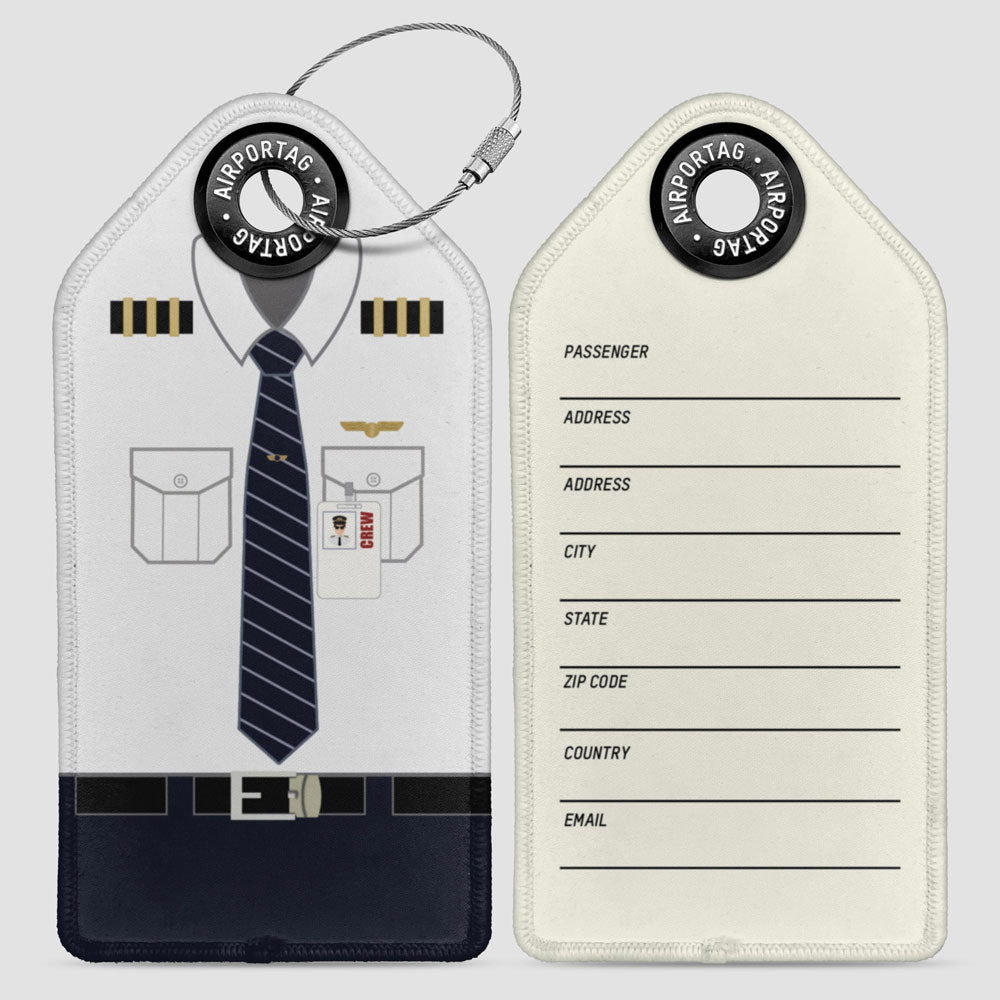Uniforme de pilote UA - Étiquette de bagage