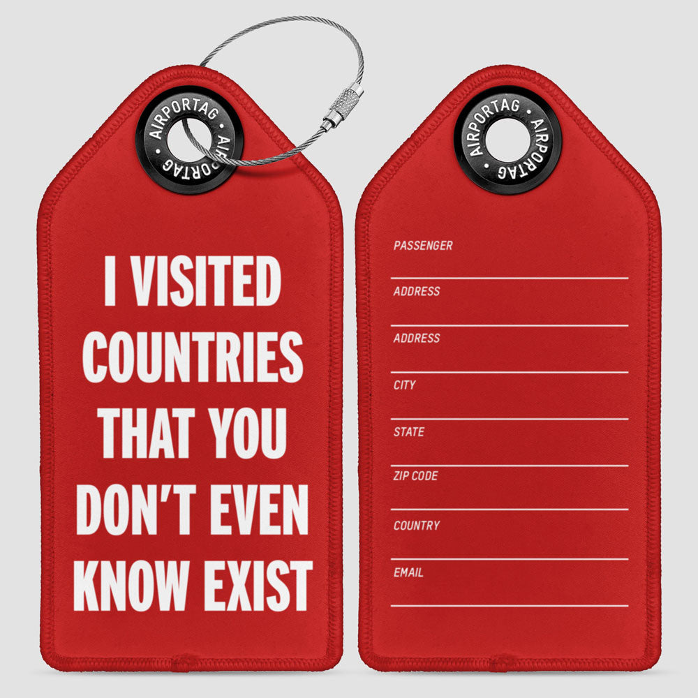 Visited Countries - Luggage Tag
