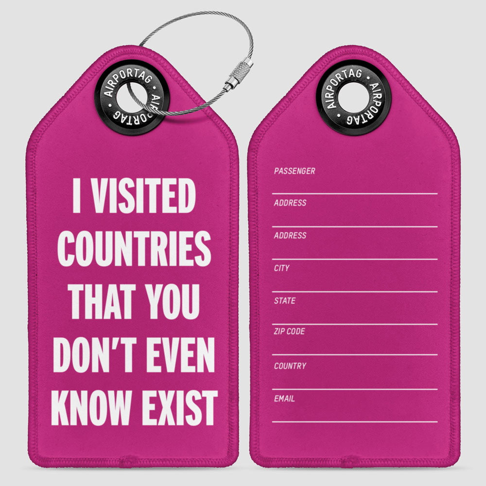 Visited Countries - Luggage Tag