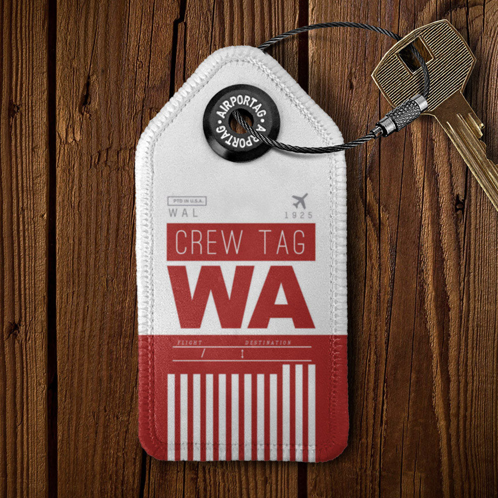 WA - Porte-clés en cuir