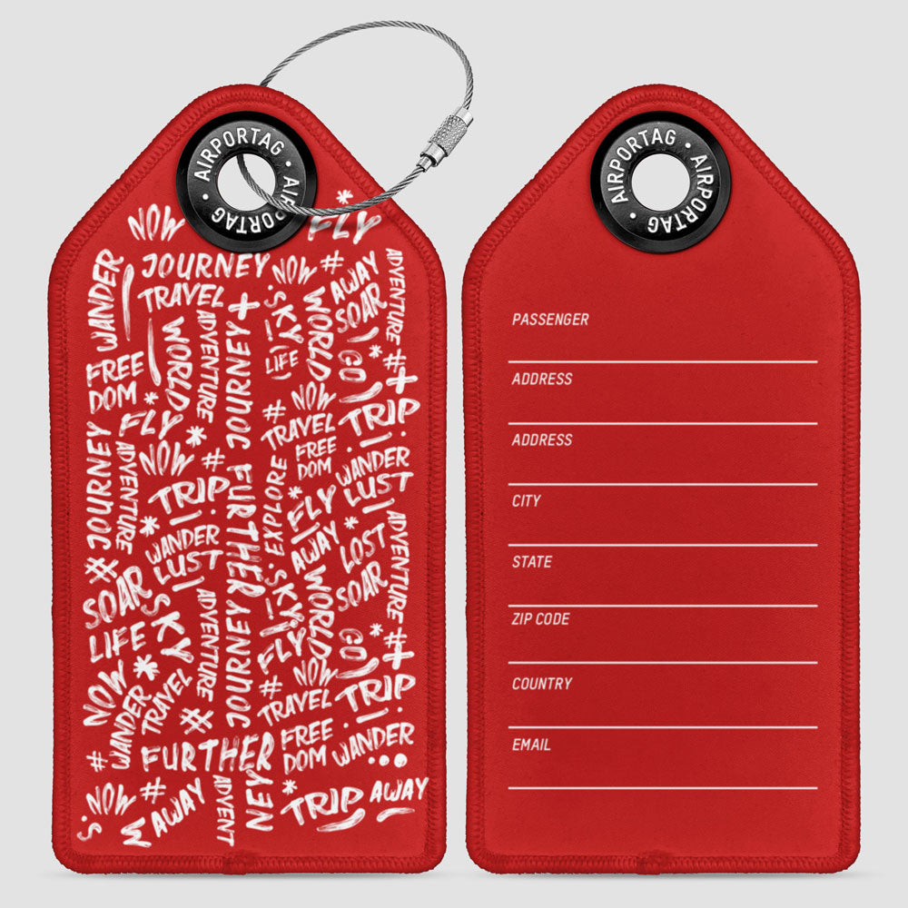 Wanderlust Words - Luggage Tag