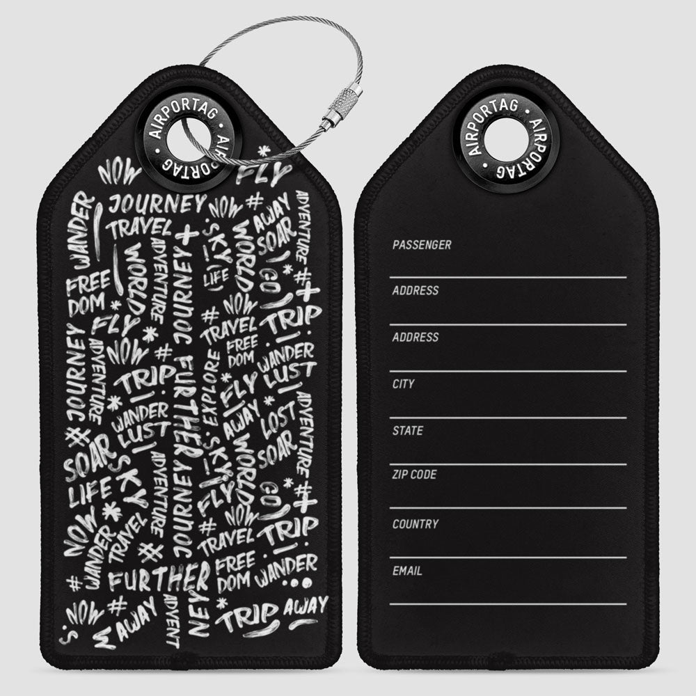 Wanderlust Words - Luggage Tag
