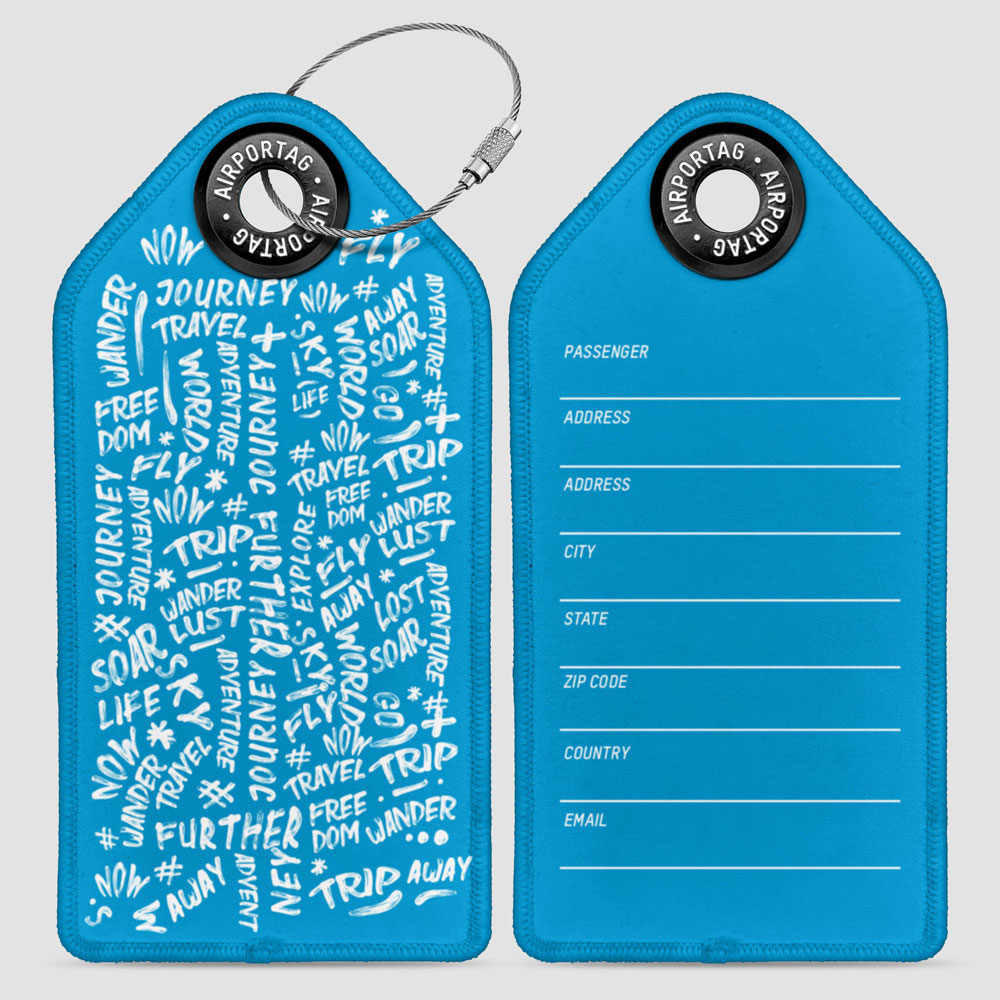 Wanderlust Words - Luggage Tag