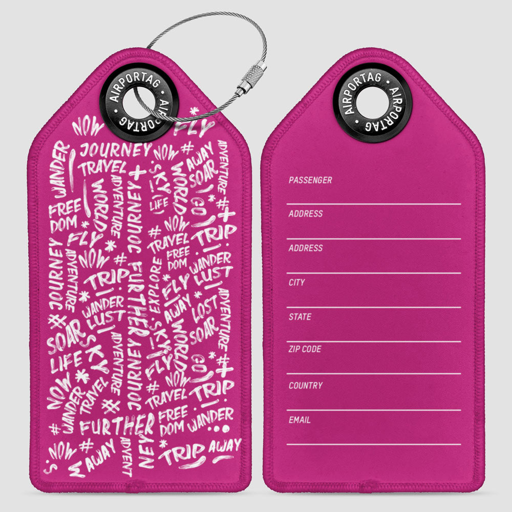 Wanderlust Words - Luggage Tag