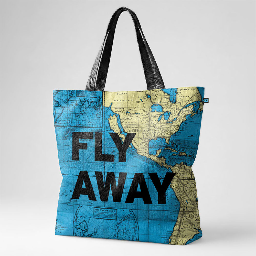 Fly Away - World Map - Tote Bag