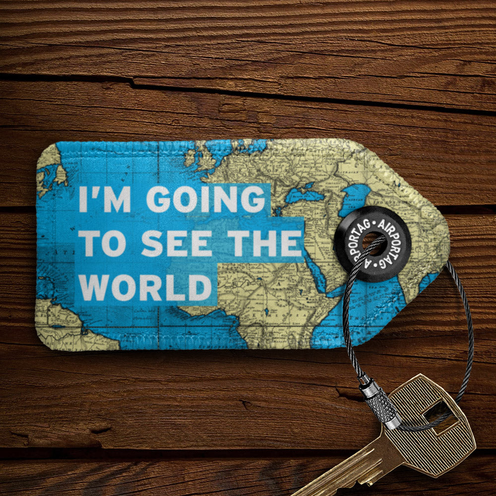 I'm Going - World Map - Keychain