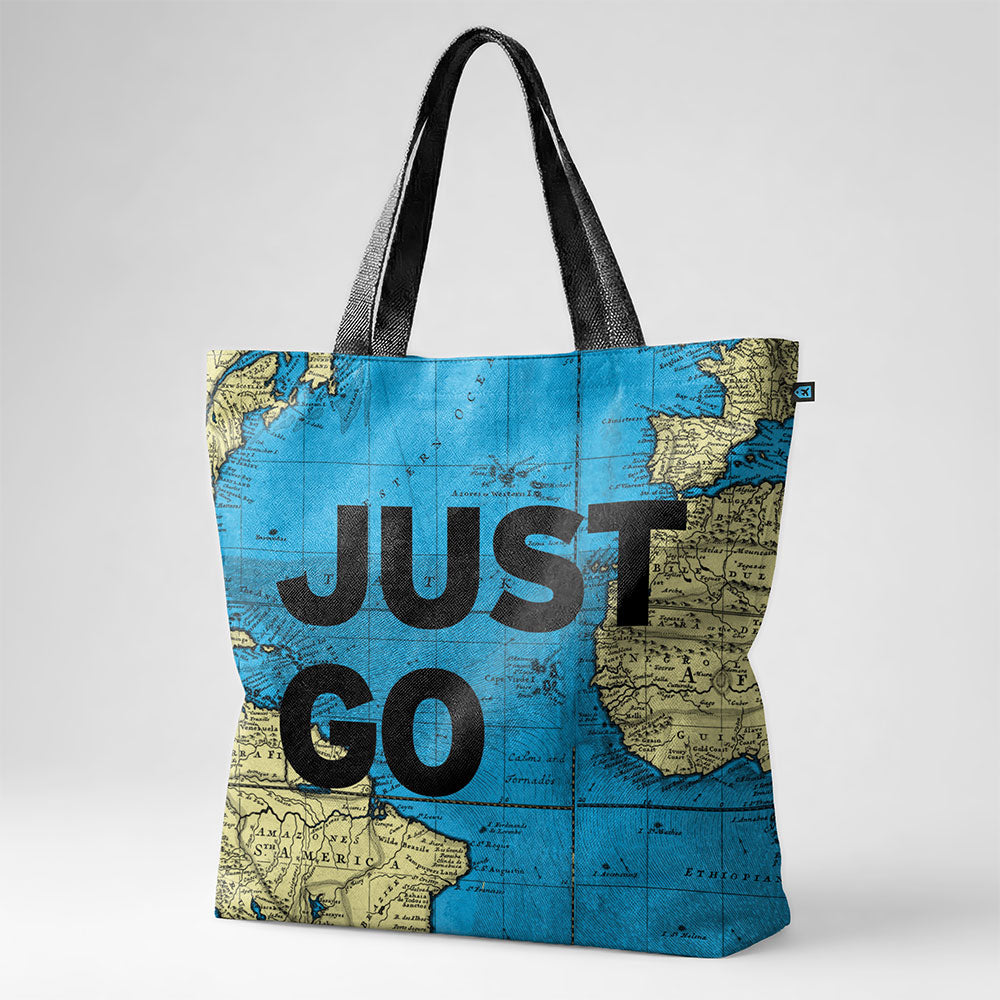 Just Go - World Map - Tote Bag