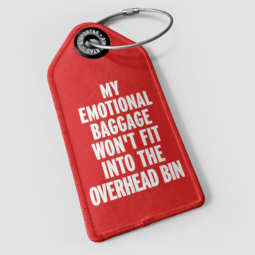 Mon bagage émotionnel ne rentre pas - Étiquette de bagage