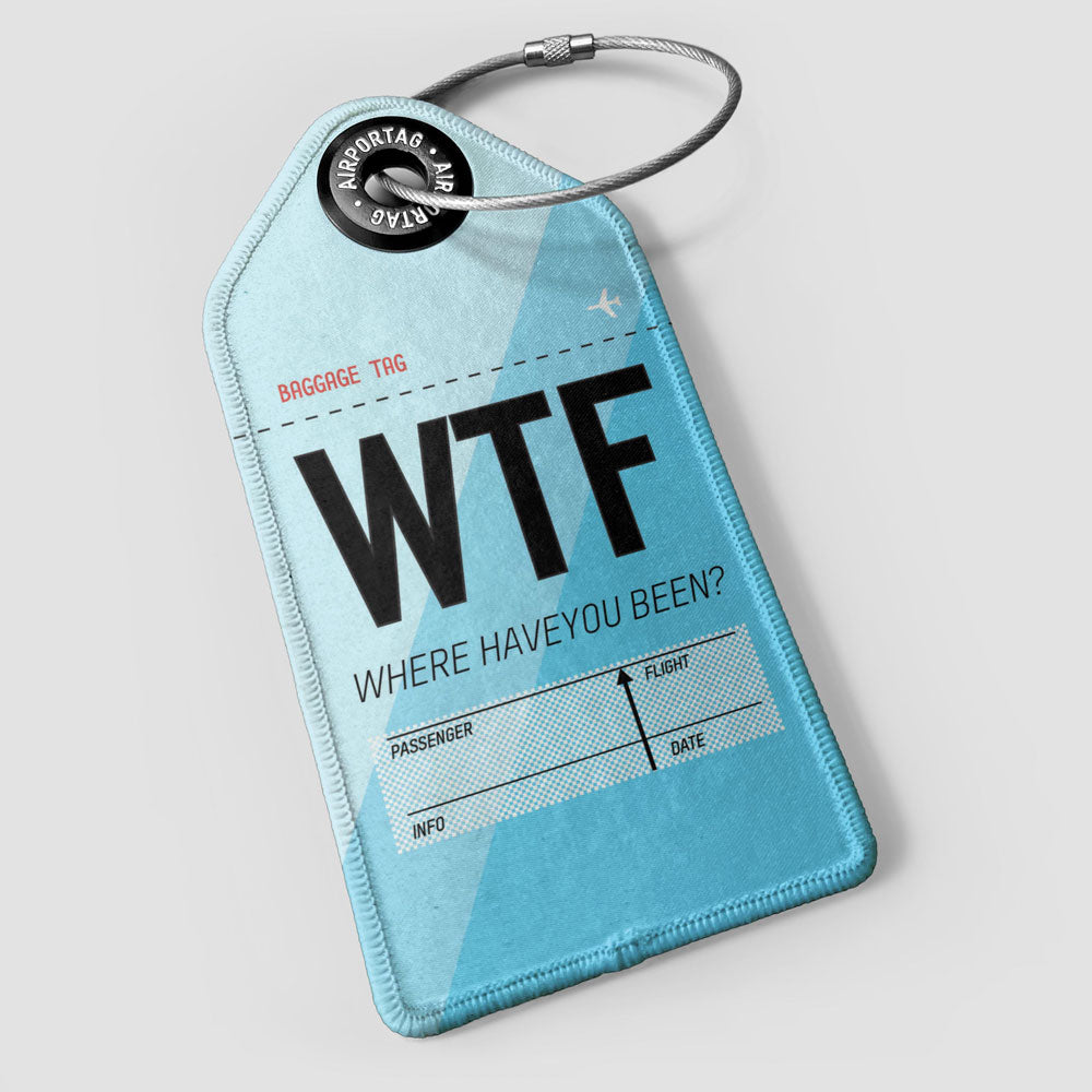 WTF Funny Abbreviation - Luggage Tag
