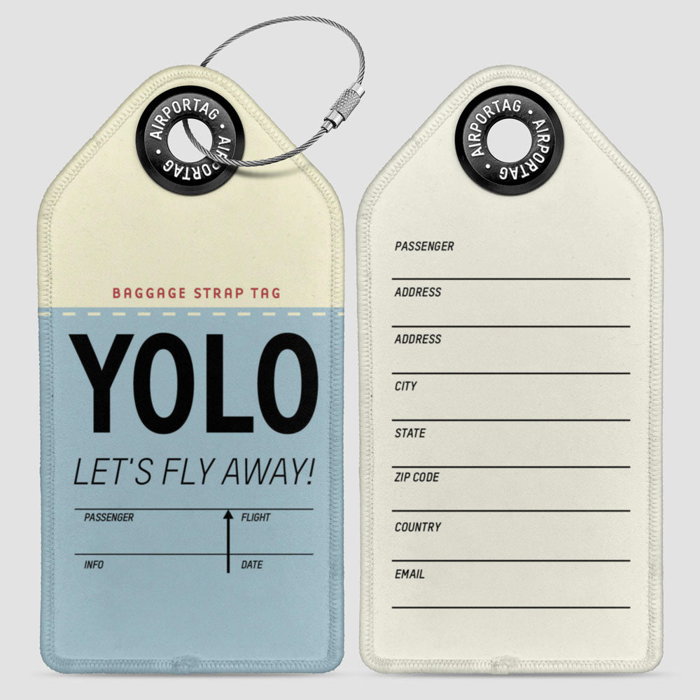 YOLO Abréviation drôle - Étiquette de bagage