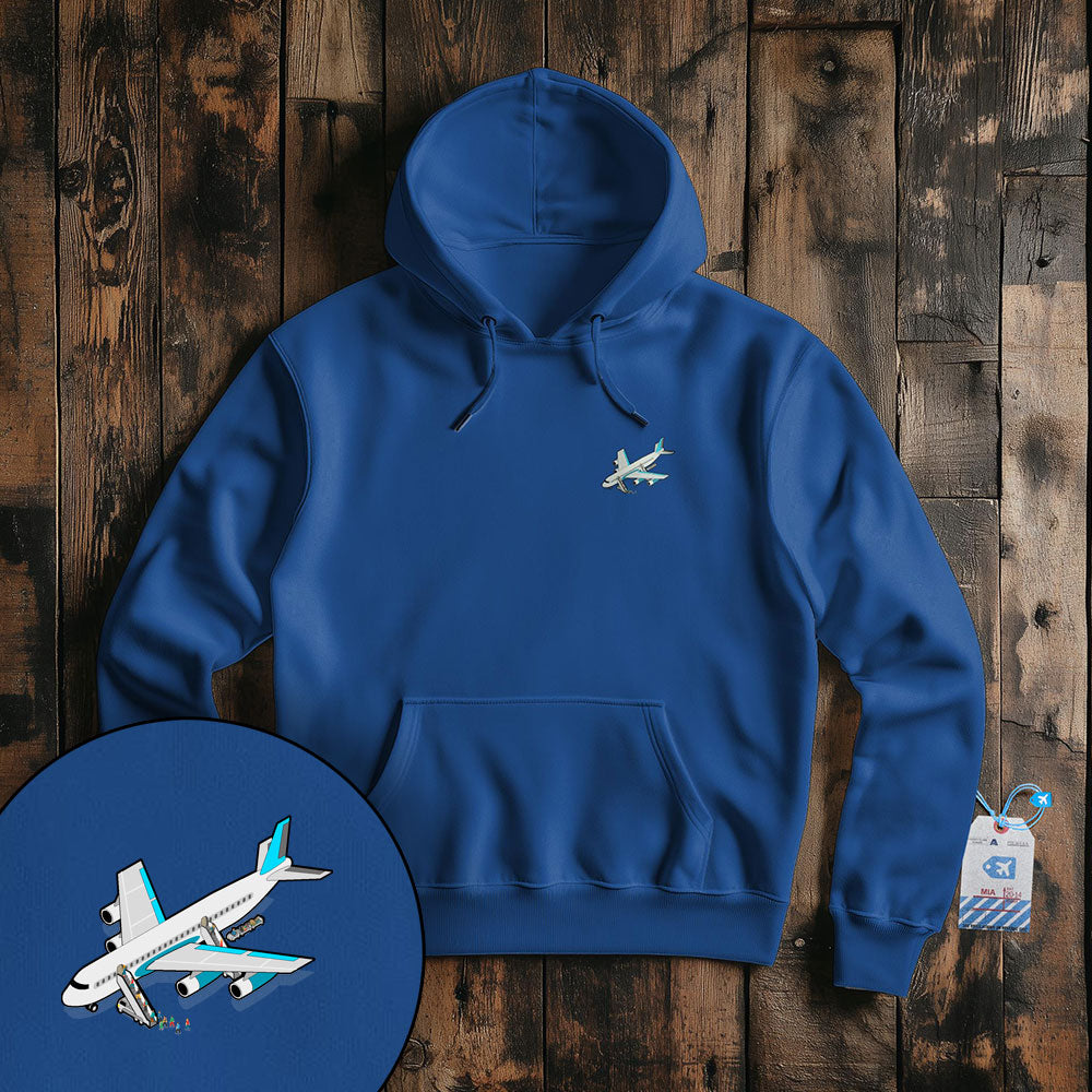 Boarding Plane Tiny - Pullover Hoodie
