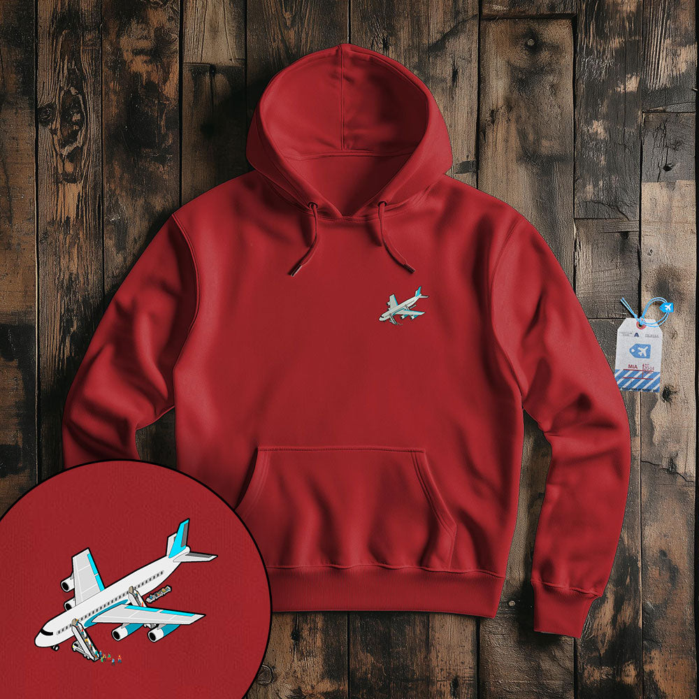 Boarding Plane Tiny - Pullover Hoodie