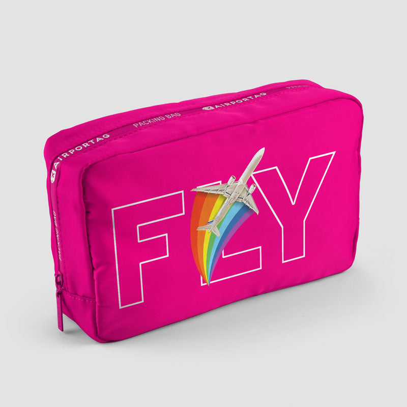 Airplane Rainbow Fly - Packing Bag