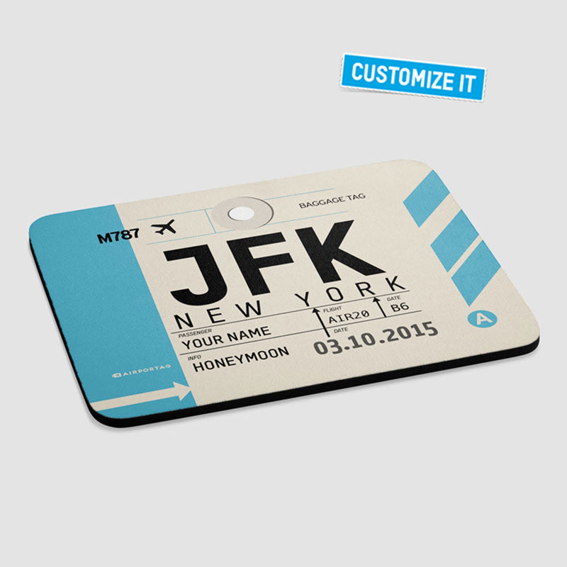 Code de l'aéroport - Tapis de souris personnalisé
